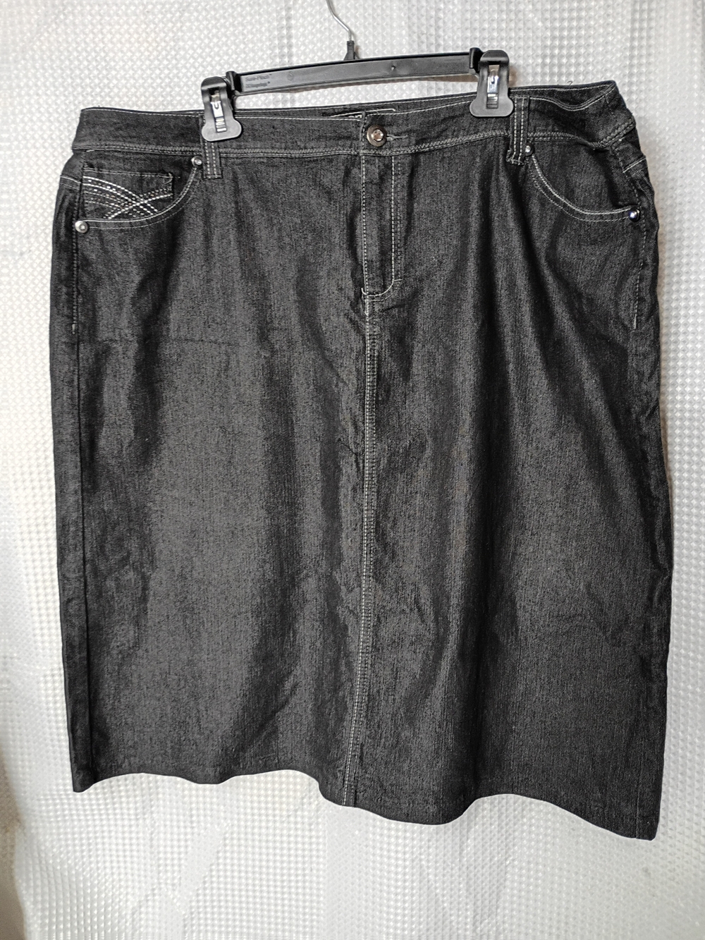 Women's Black Denim Skirt